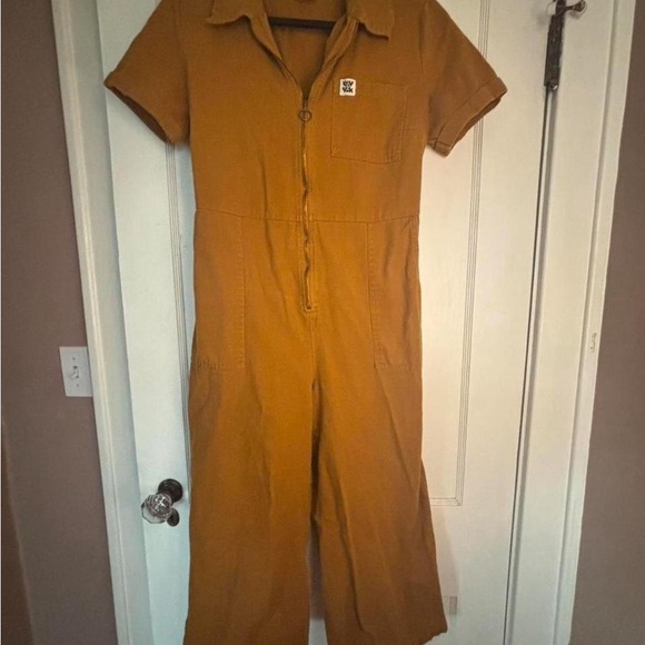 Lucy and Yak Mustard Ragan Jumpsuit - Picture 4 of 5